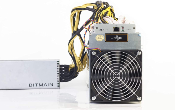 LTC Bitmain AntBuruh tambang L3+ 600mh/S Asic Mining Mesin 850W 11.6-13.0V