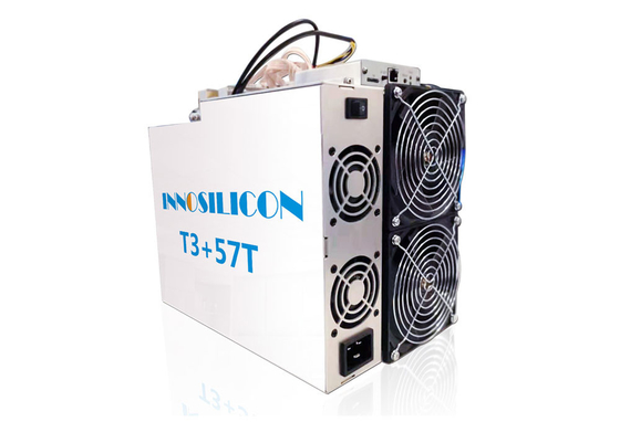 2 Fan BTC Asic Buruh tambang Innosilicon T3+ 57T SHA 256 Algorithm Buruh tambang 3300W