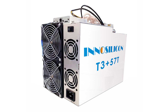2 Fan BTC Asic Buruh tambang Innosilicon T3+ 57T SHA 256 Algorithm Buruh tambang 3300W