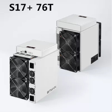BTC Buruh tambang Sha 256 AntBuruh tambang S17+ 76th/S Bitcoin Asic Buruh tambang Mesin Penambangan 2920W