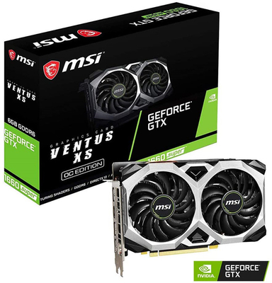 MSI Gaming GeForce GTX 1660 Kartu Grafis Super Kartu Grafis DVI 1660s