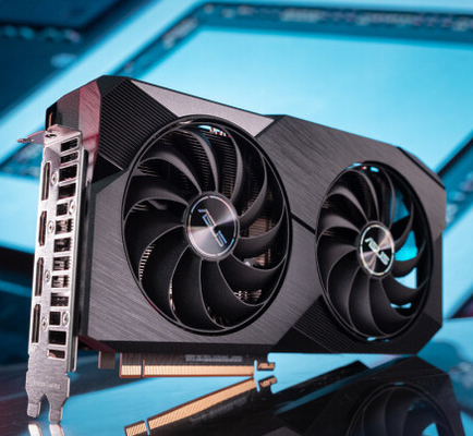 RX 6600 8G AMD RADEON Mining Rig Kartu Grafis 14000MHz 8pin 128 Bit