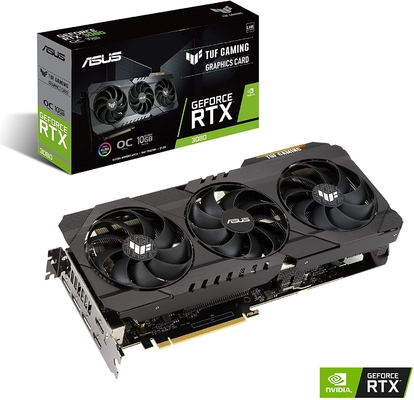 GDDR6 Geforce Rtx 3080 Kartu Grafis 10GB Kartu Grafis Edisi OC 1710MHz