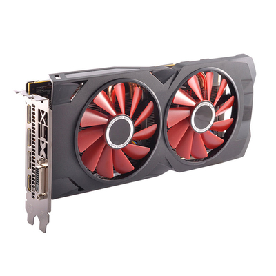 Kartu Grafis Rig Penambangan GDDR5 XFX 580 8G Kartu Grafis Serigala Hitam